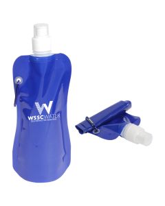 Flex Foldable 16 oz Water Bottle with Carabiner