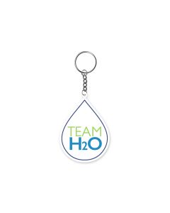 Custom WSSC H2O Logo Keychain 