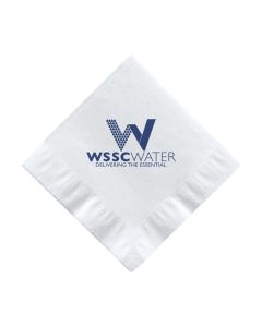 White Beverage Napkins