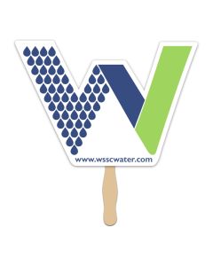 Custom Shape Fan Printed Full Color